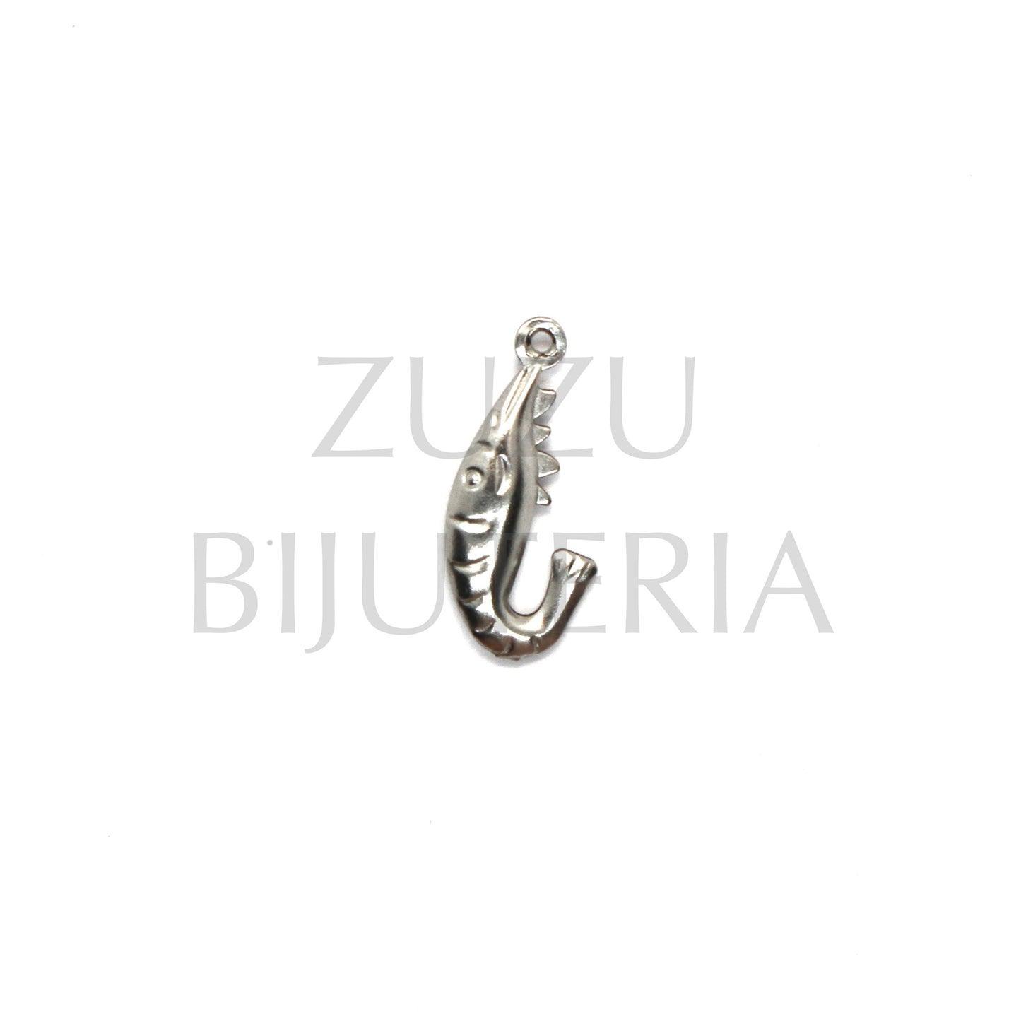 Shrimp Pendant 20mm x 9mm - Stainless Steel