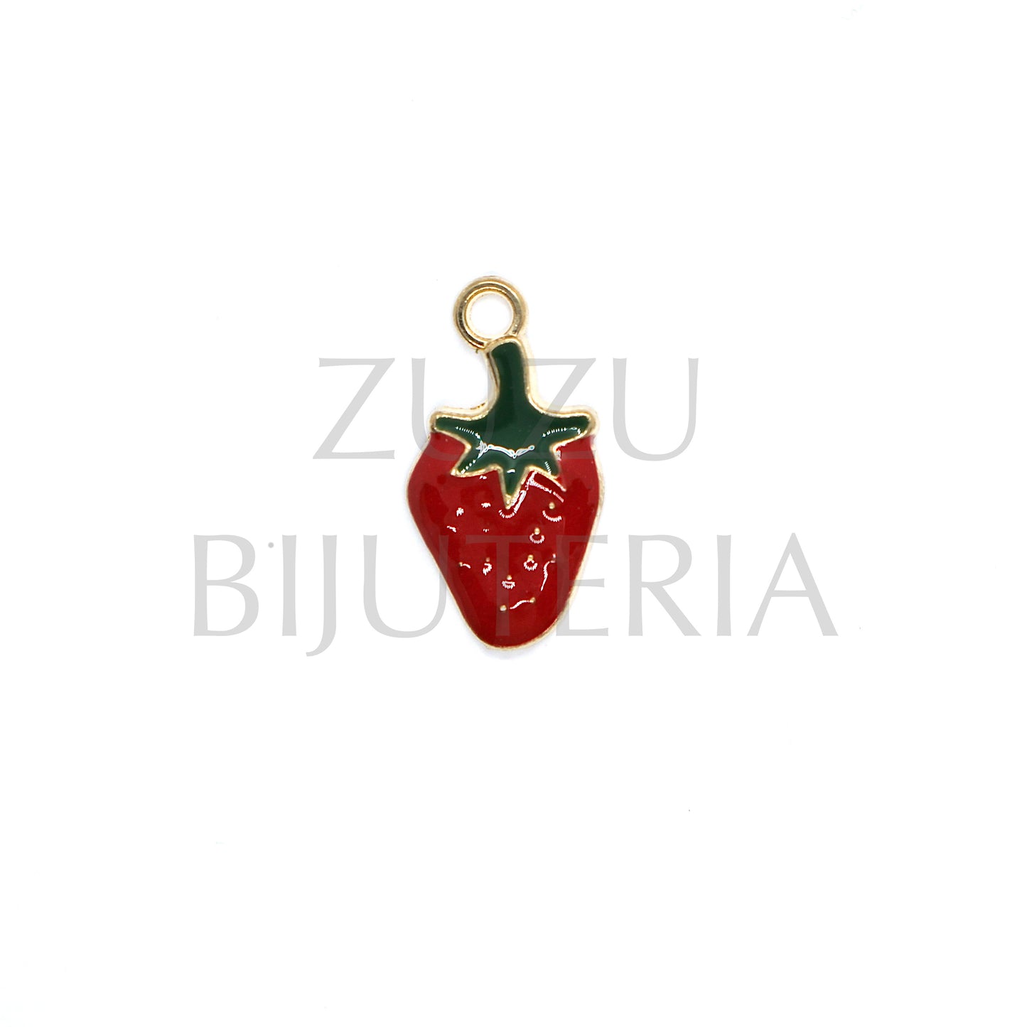 Strawberry Pendant 18mm x 11mm - Copper