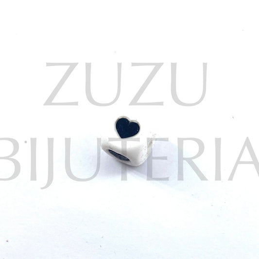 12mm Heart Cube Bead - Silicone