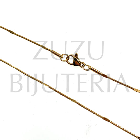 Fio Pronto Dourado com Detalhes 1mm (45cm) - Aço Inox