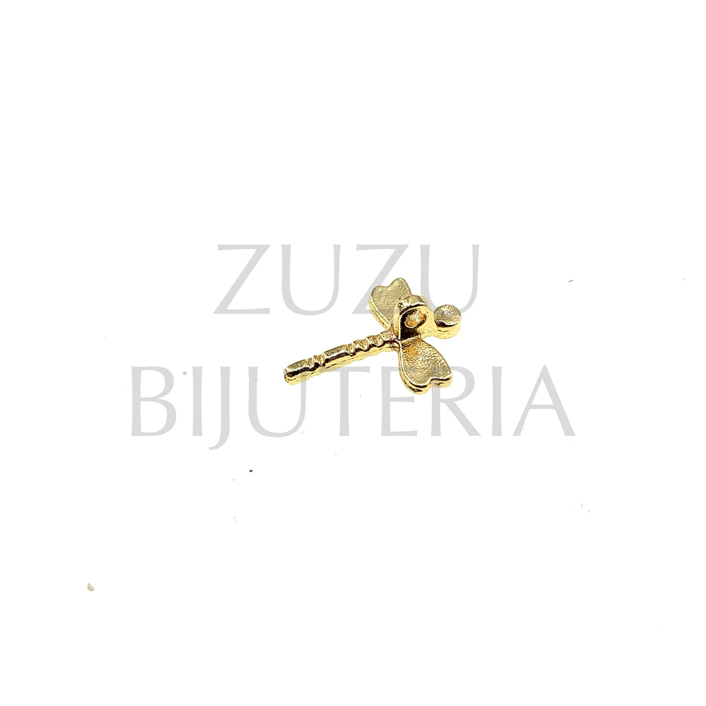 Pendente Libélula Dourado 15mm x 12mm - Cobre