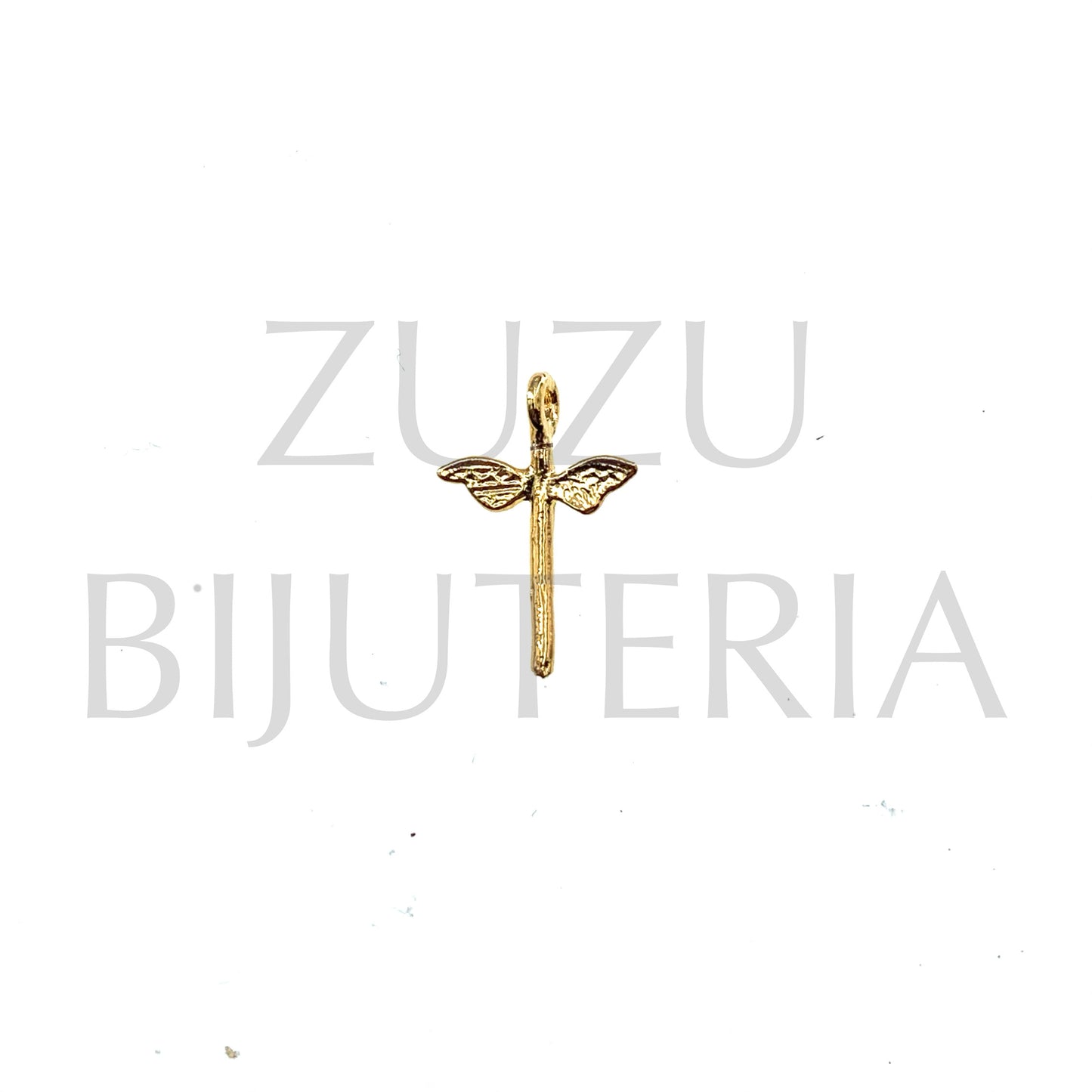 Pendente Libélula Dourado 17mm x 11mm - Cobre