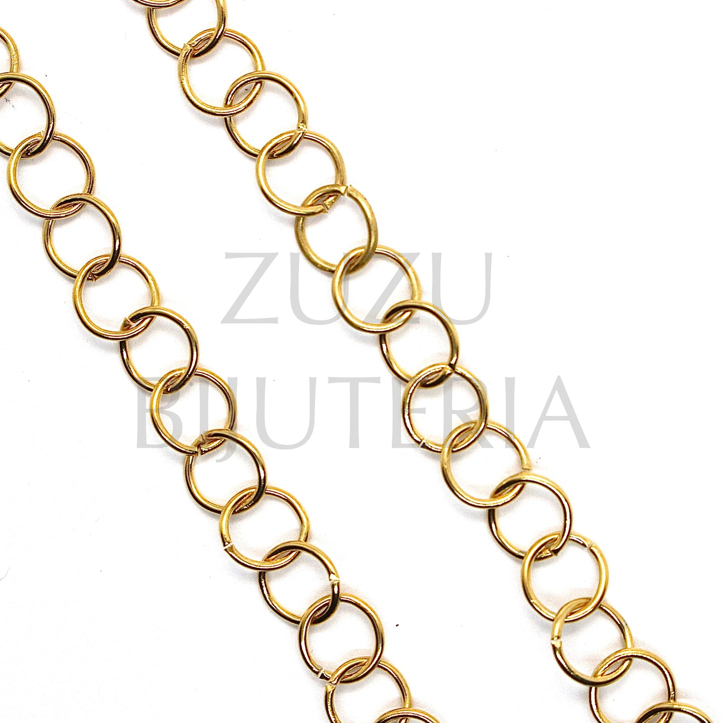 Argolas Dourado 6mm x 0.7mm (20 peças) - Aço Inox