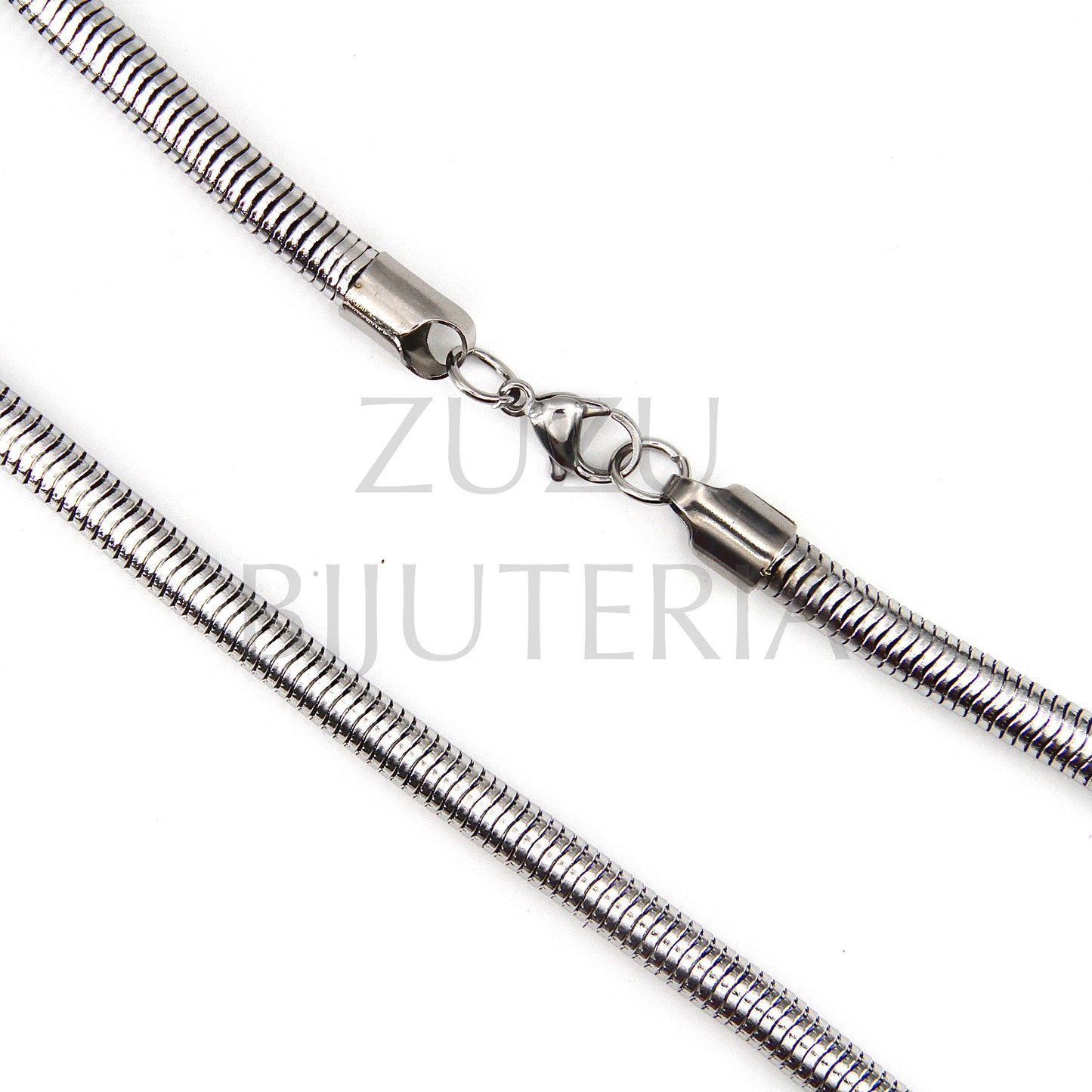 Silver Chain Necklace 6mm (45cm) - Stainless Steel