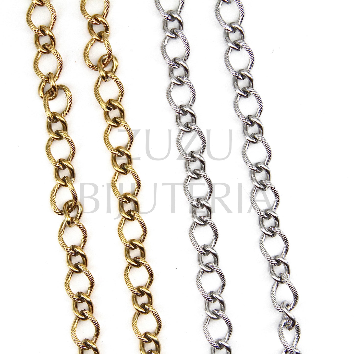 Round Link Chain 13mm x 10mm - Stainless Steel