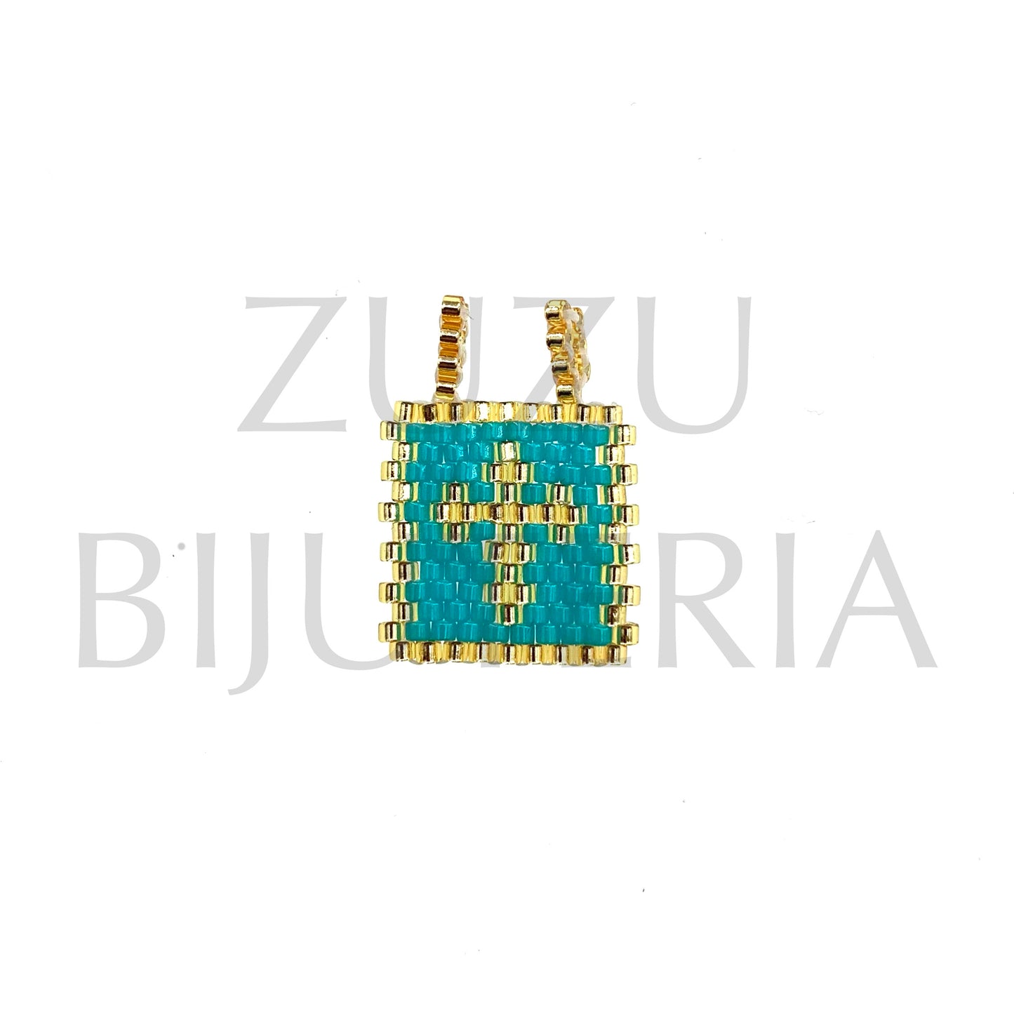 Pendente Missangas Cruz 23mm x 16mm