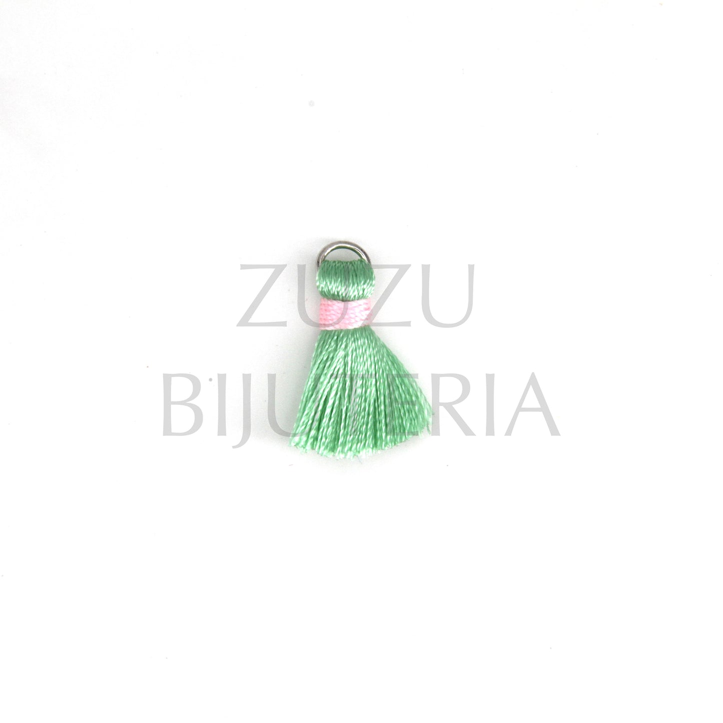 Borla/Franja Verde/Rosa 22mm x 12mm