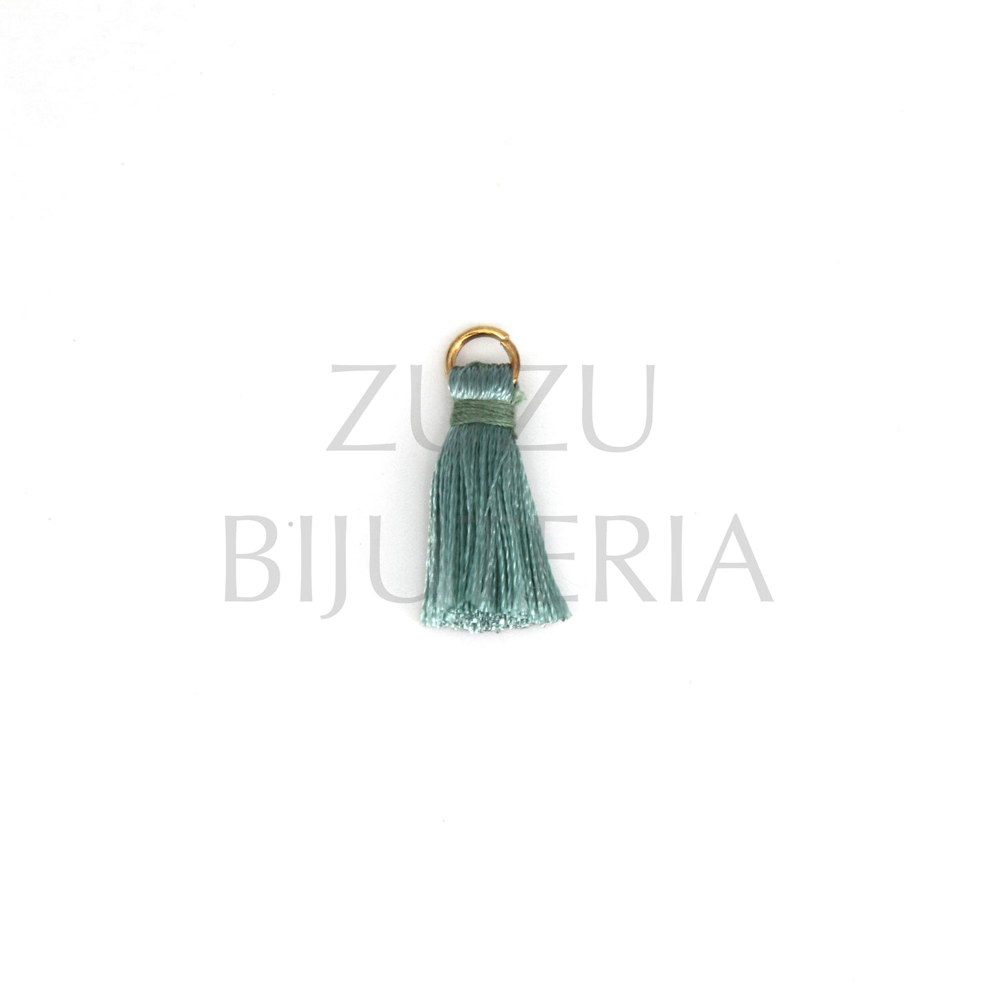 Borla/Franja Verde Seco 22mm x 12mm