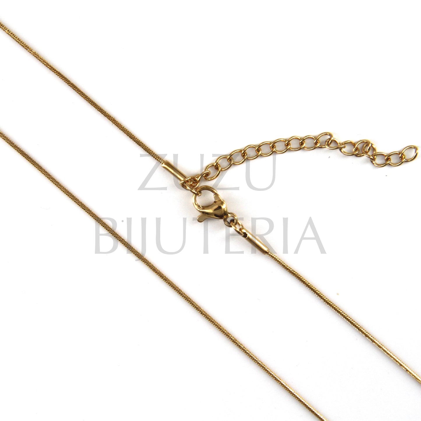 Colar Dourado 0.8mm (45cm + 5cm) - Aço Inox