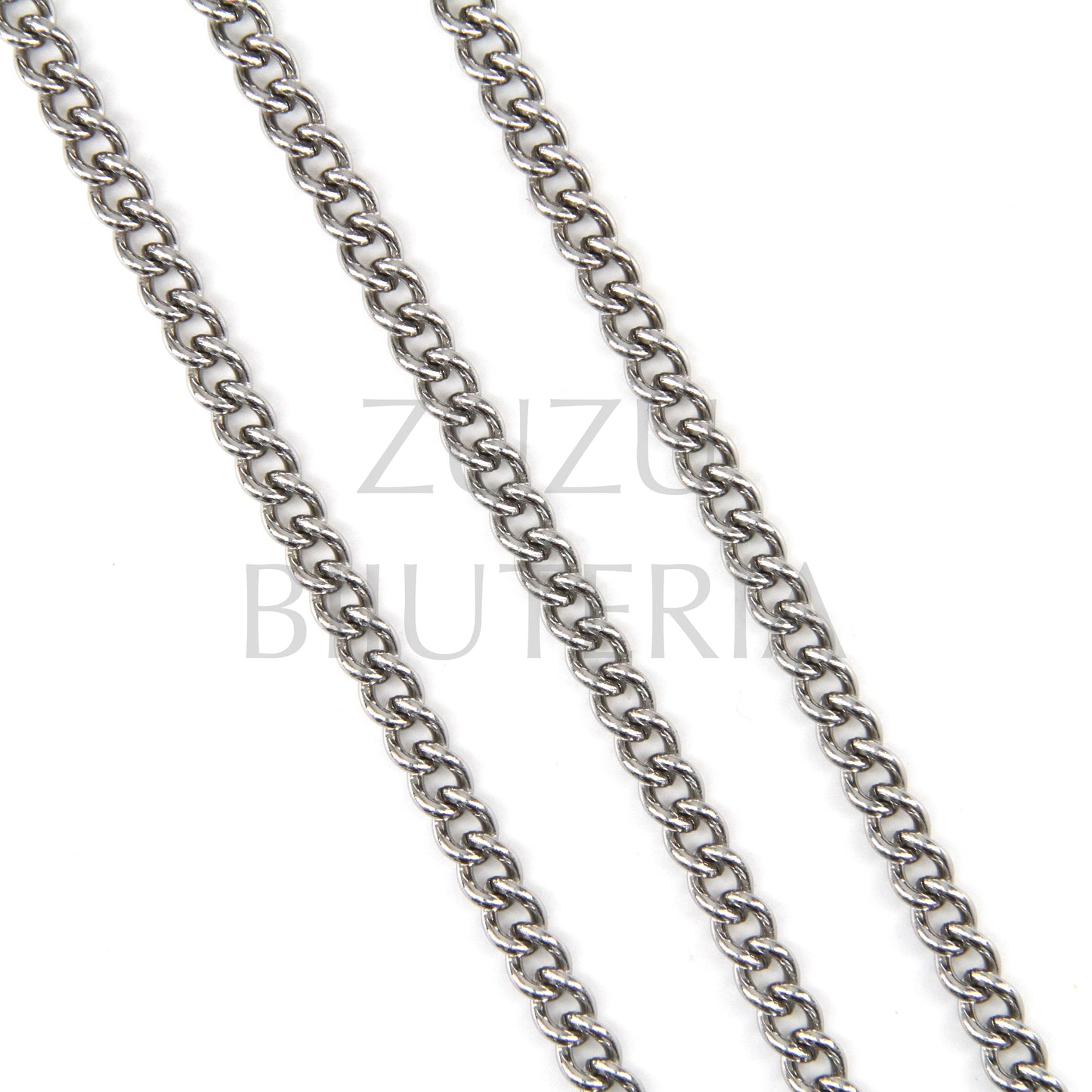 5mm Golden Twisted Link Chain - Stainless Steel