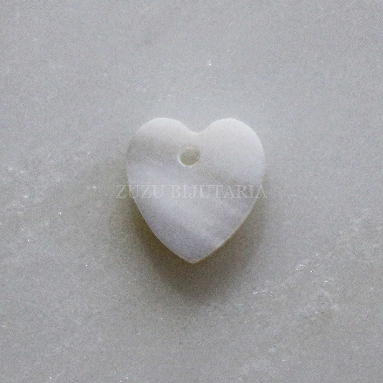 Mini Heart Pendant - Mother of Pearl