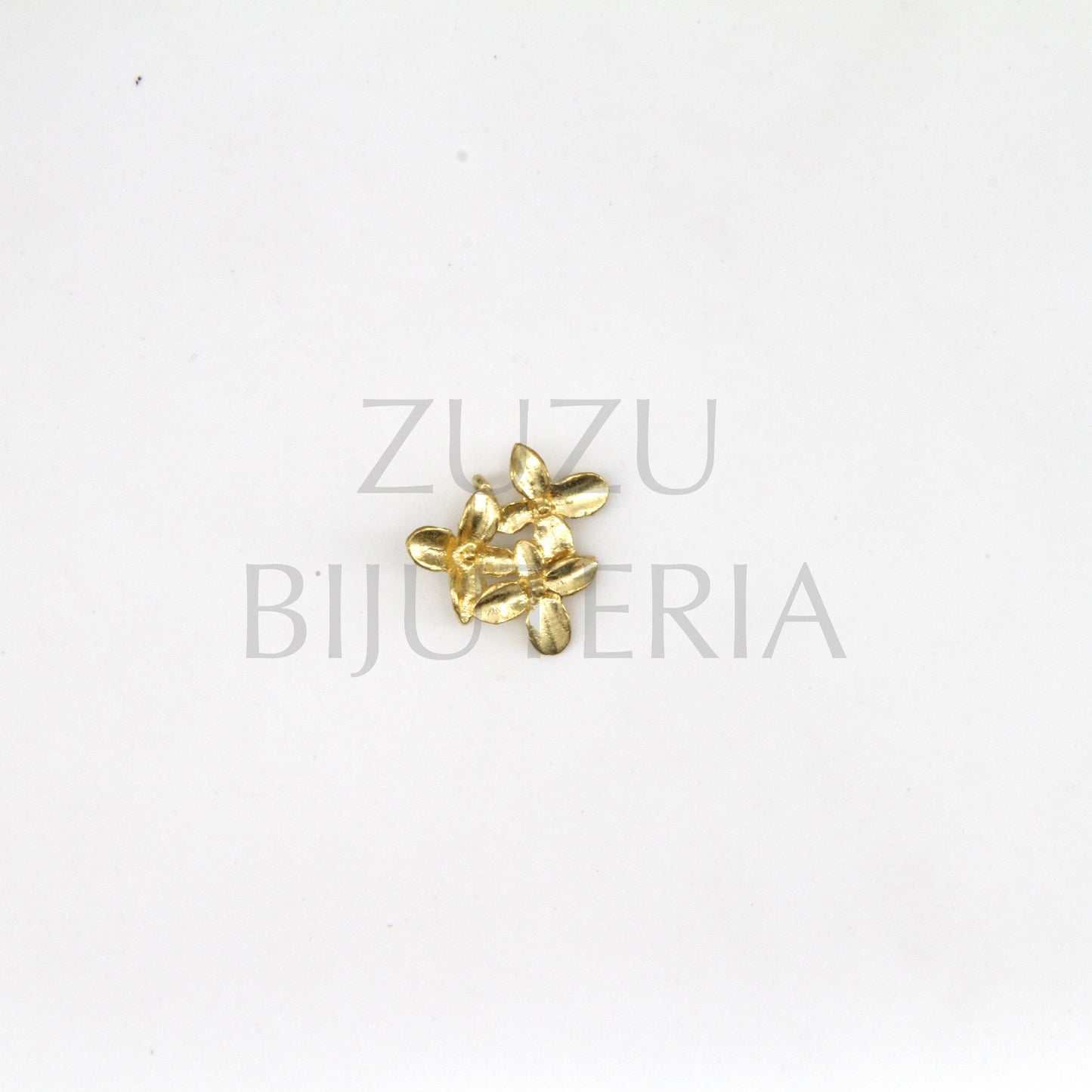 Pendente Flor Dourado 14mm - Cobre