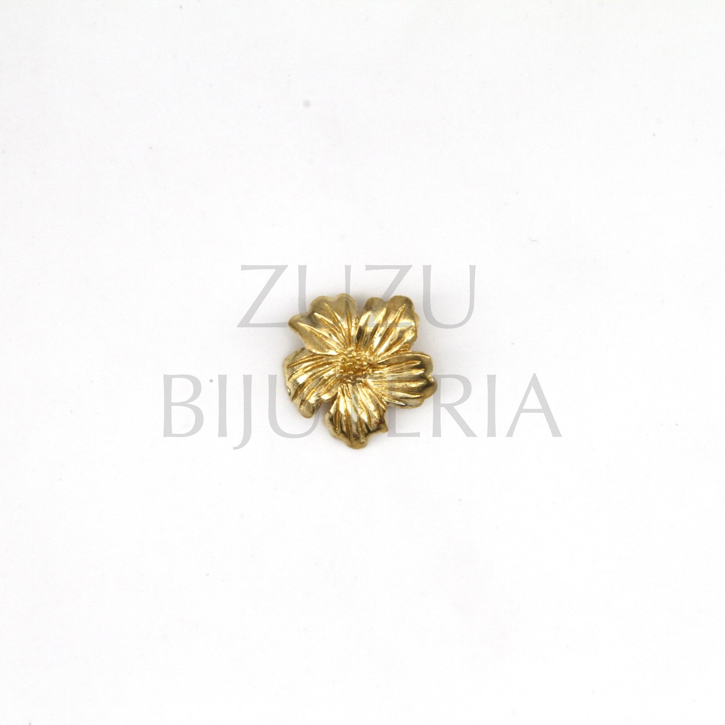 Pendente Flor Dourado 16mm - Cobre