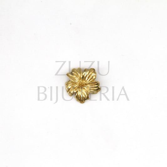 Pendente Flor Dourado 16mm - Cobre