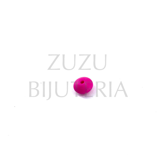 Conta Disco Rosa 15mm - Silicone