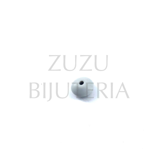Bead Gray Disc 15mm - Silicone