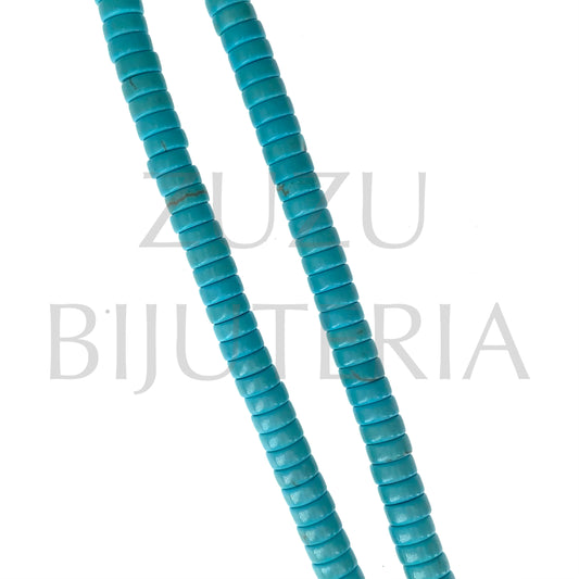 Fiada/Conta Disco Howlita Azul 5.5mm (Furo 1mm)