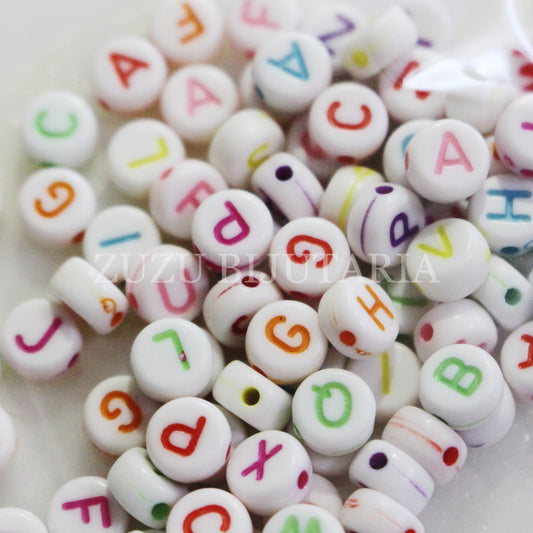 Colored Letter Beads (Pack 100) 7mm