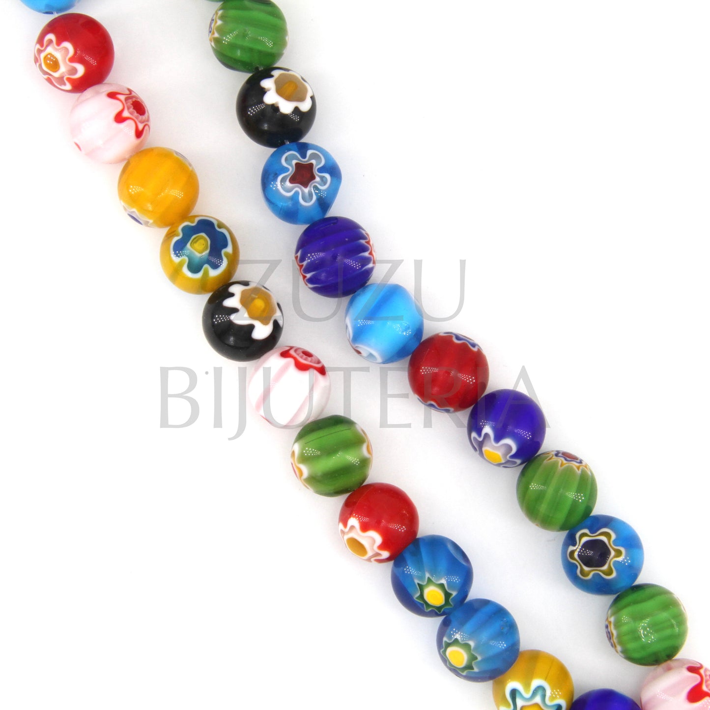 Colored Beads (Pack of 6) 13mm - Glass