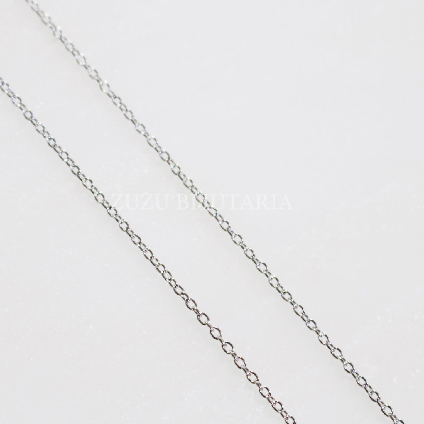 1mm Silver Oval Link Ready Chain / Wire - Stainless Steel