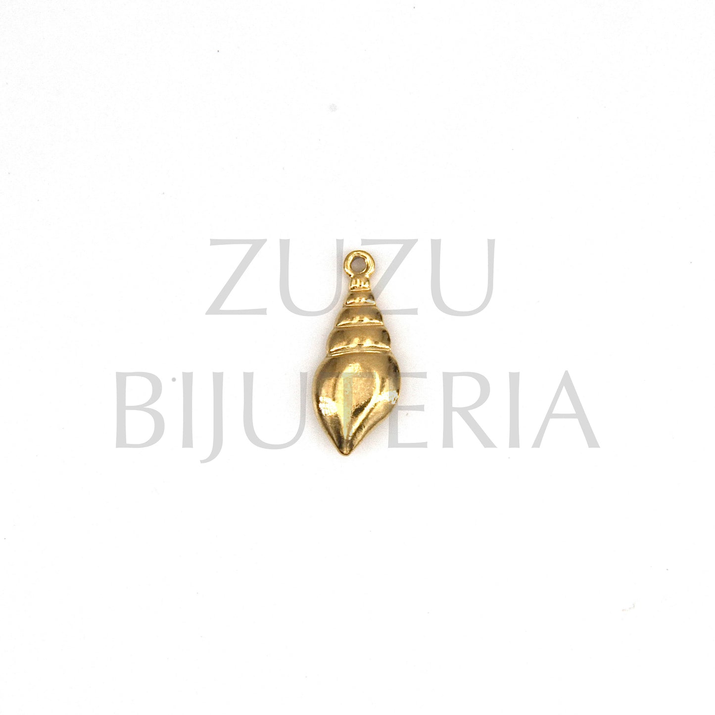 Shell Pendant 21mm x 9mm - Stainless Steel