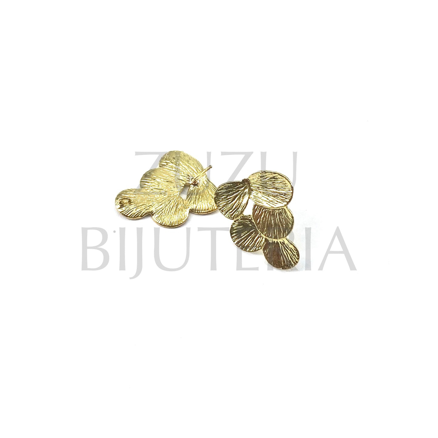 Base Brinco Dourado 22mm x 19mm - Cobre