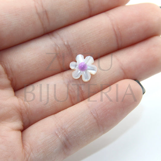 Bead/Inset Flower Mother of Pearl 10mm