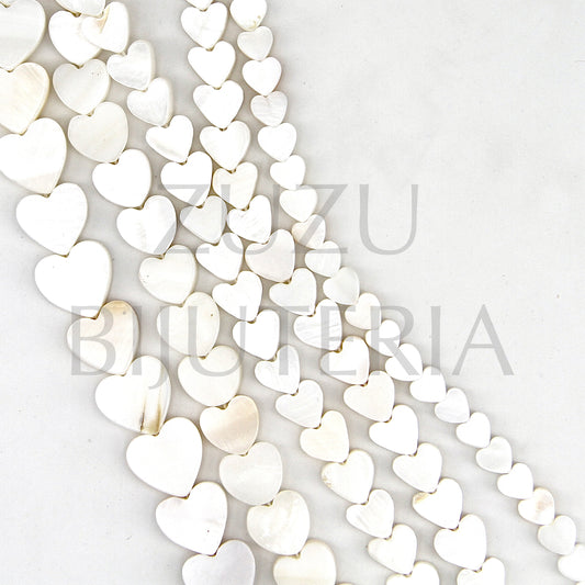 Mother of Pearl Heart Beads