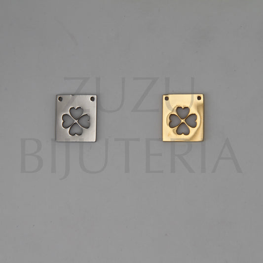 Clover Pendant/Scapular 15mm x 13mm - Stainless Steel