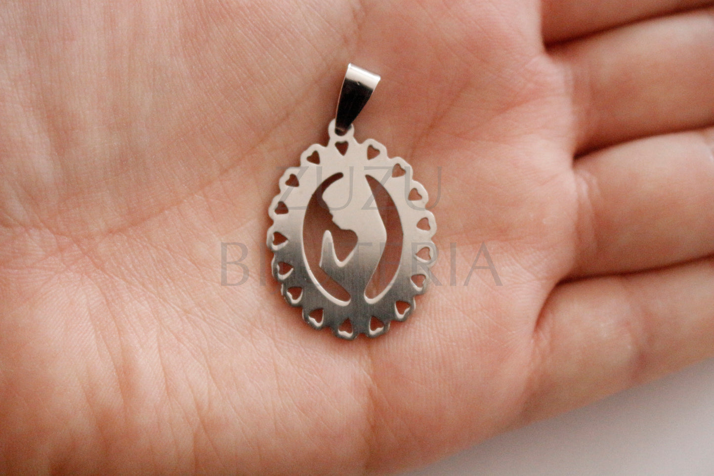 Our Lady Pendant - Stainless Steel