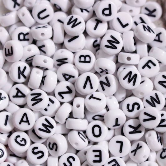 Assorted Letters Bead 7mm