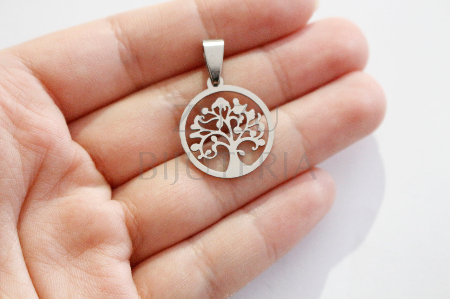 Tree Pendant - Stainless Steel