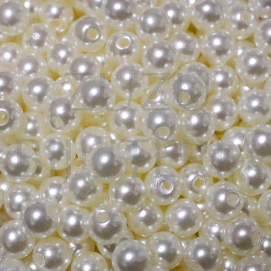 8mm Pearl Bead (100 pieces) - Cream