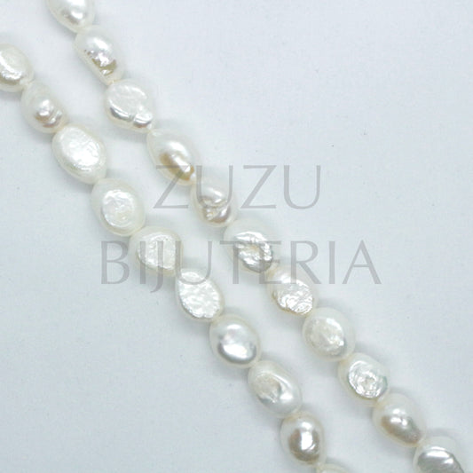 Natural Pearl String 10mm x 8mm (hole 0.8mm)
