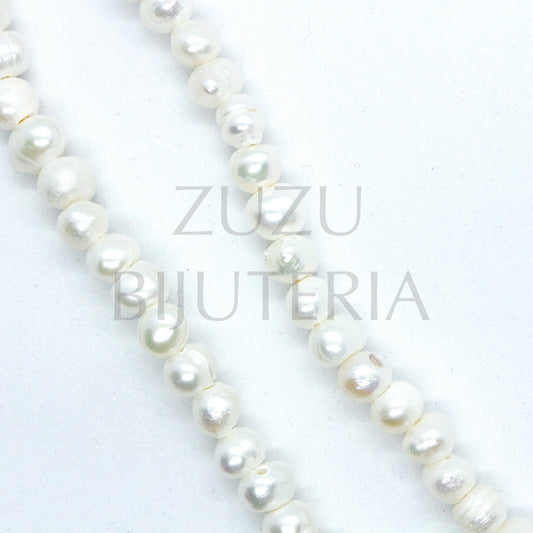 Natural Pearl String 7mm x 8mm (hole 0.8mm)