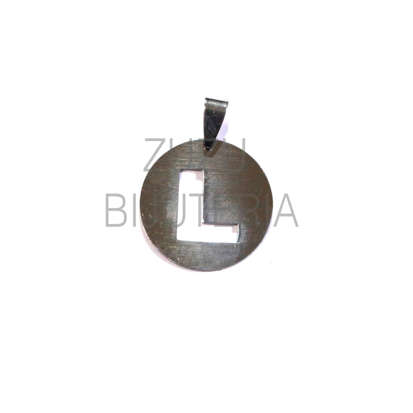 Medalha Letra - Aço Inox