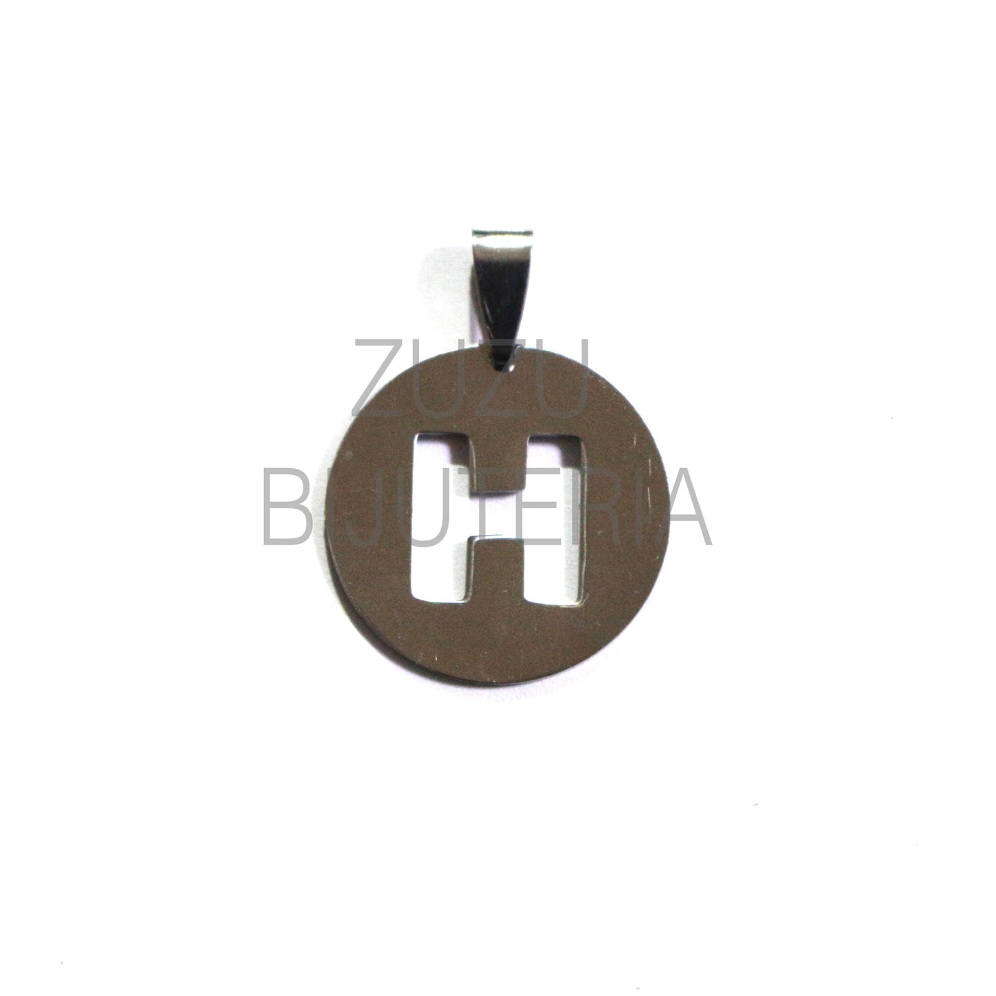 Medalha Letra - Aço Inox