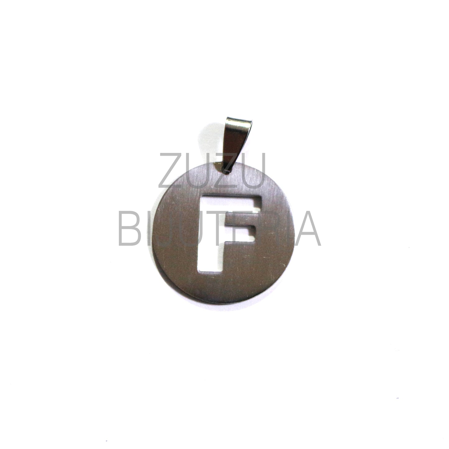 Medalha Letra - Aço Inox