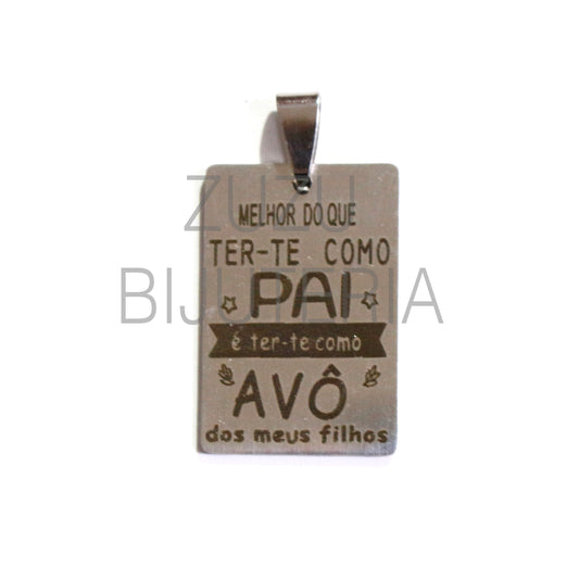 Medalha Avô - Aço Inox