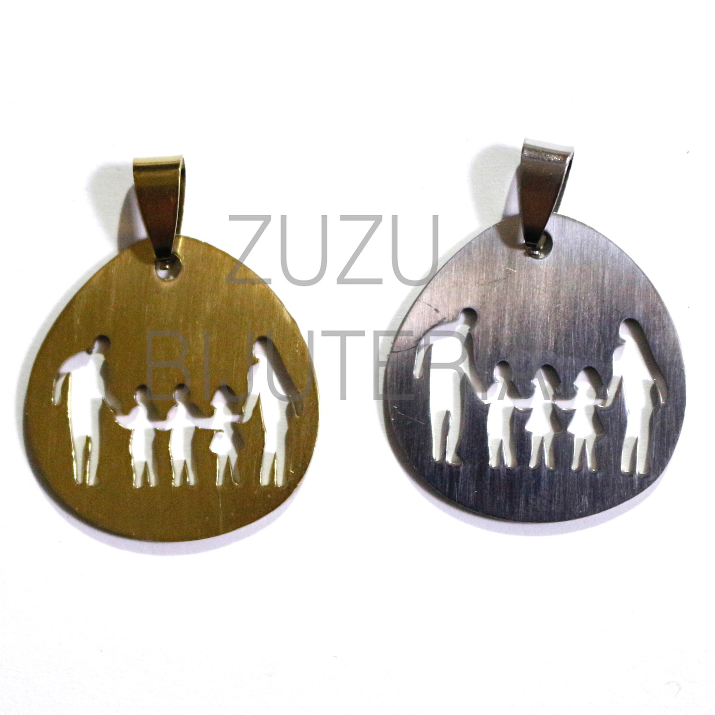 Medalha Família - Aço Inox