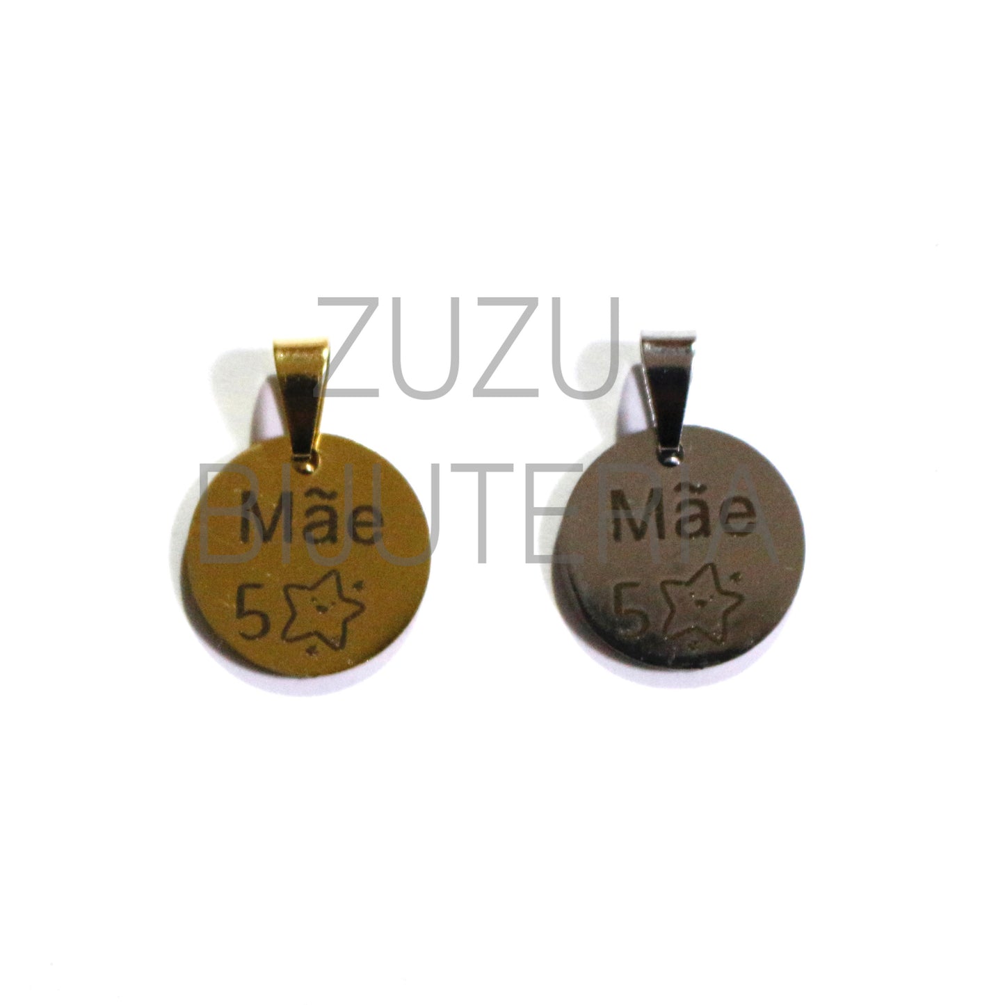 Medalha Mãe - Aço Inox