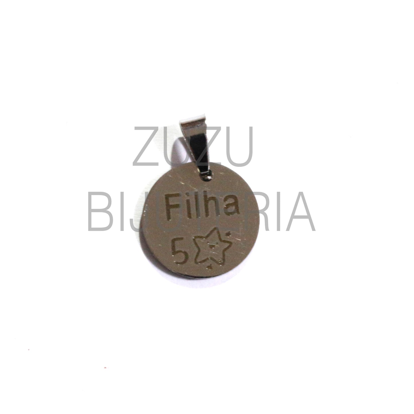 Medalha Filha - Aço Inox