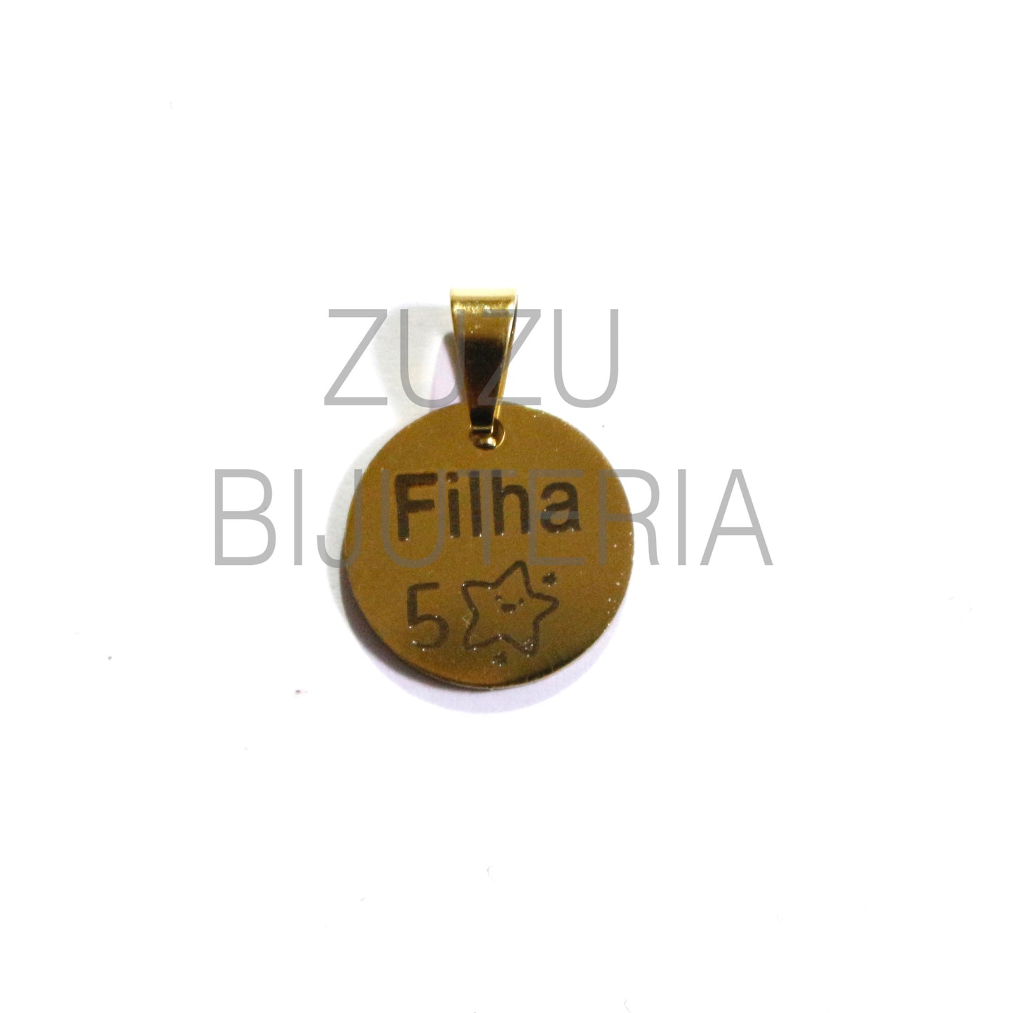 Medalha Filha - Aço Inox