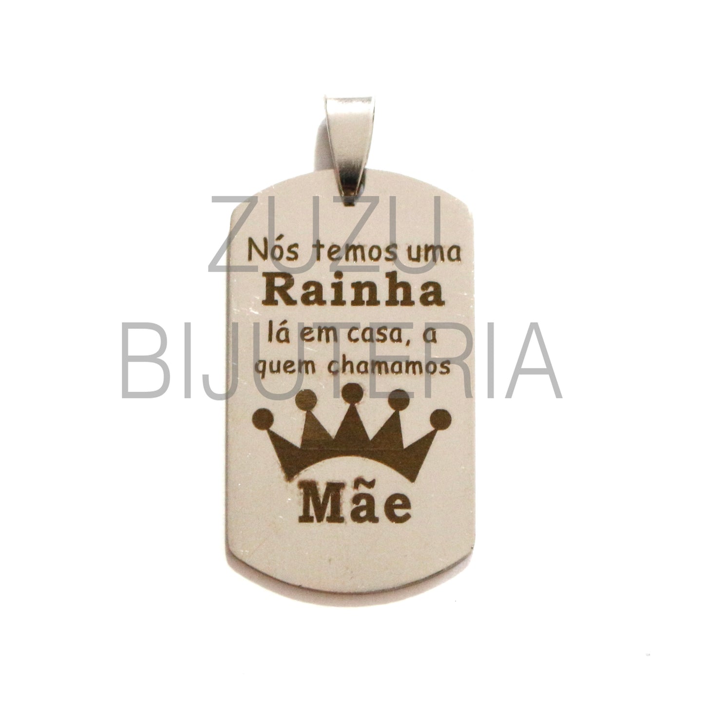 Medalha Mãe - Aço Inox