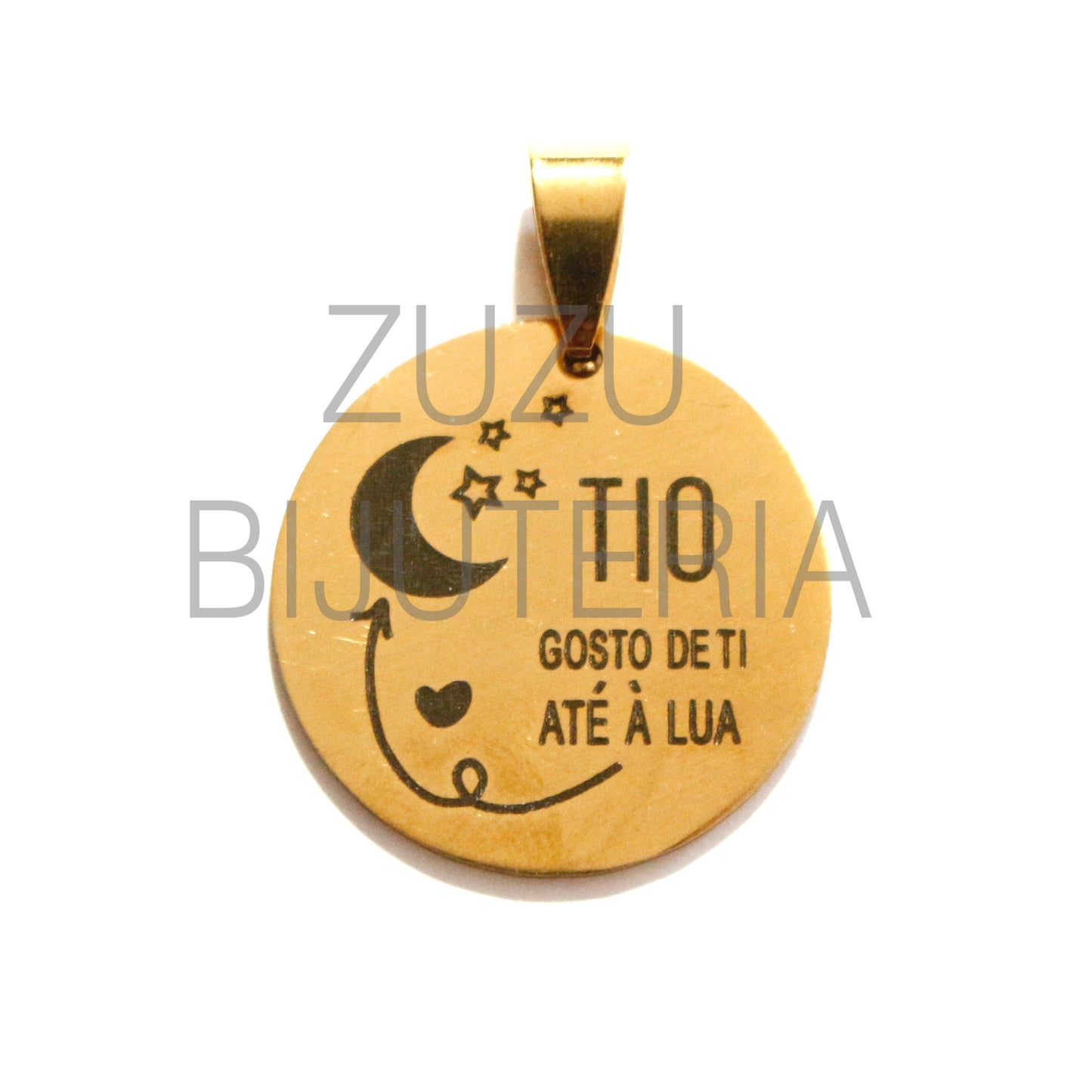 Medalha Tio - Aço Inox