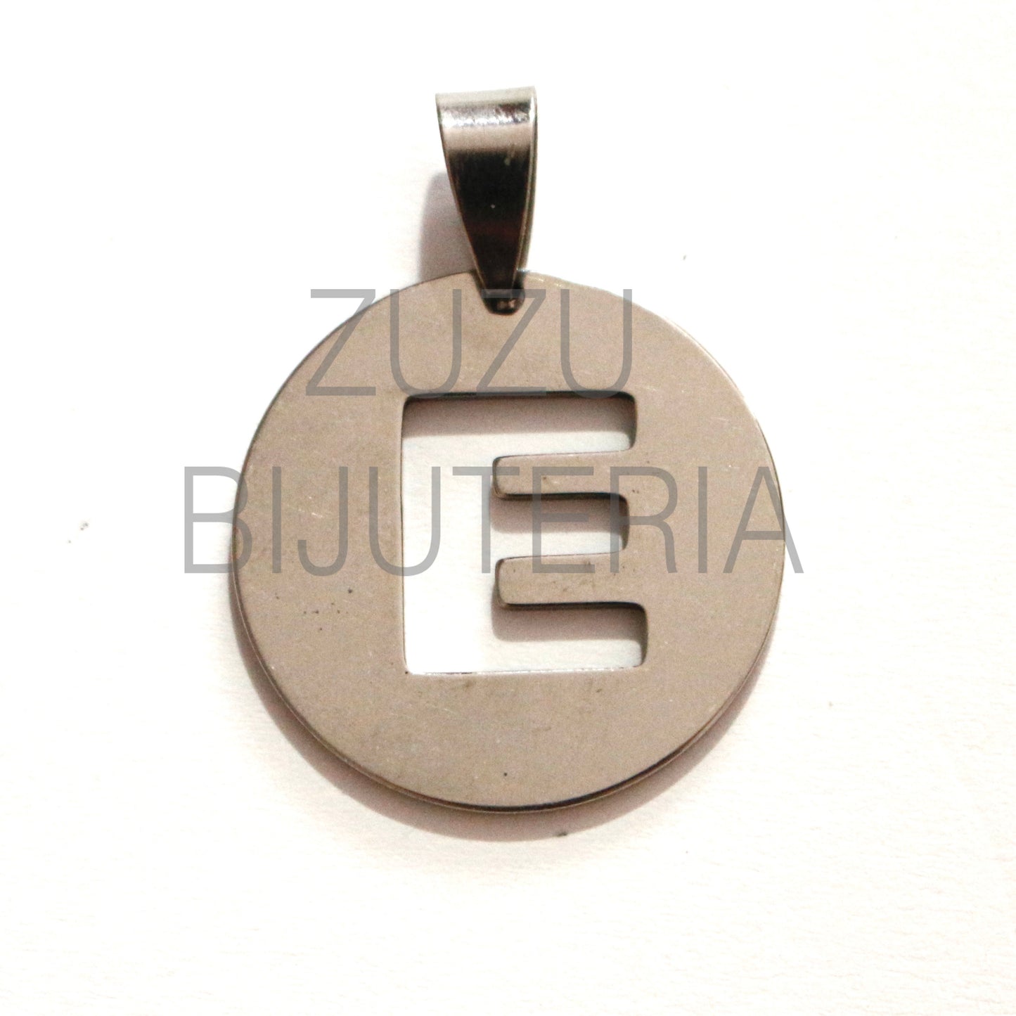 Medalha Letra - Aço Inox