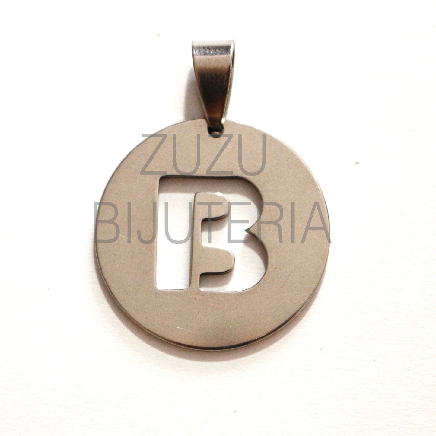 Medalha Letra - Aço Inox