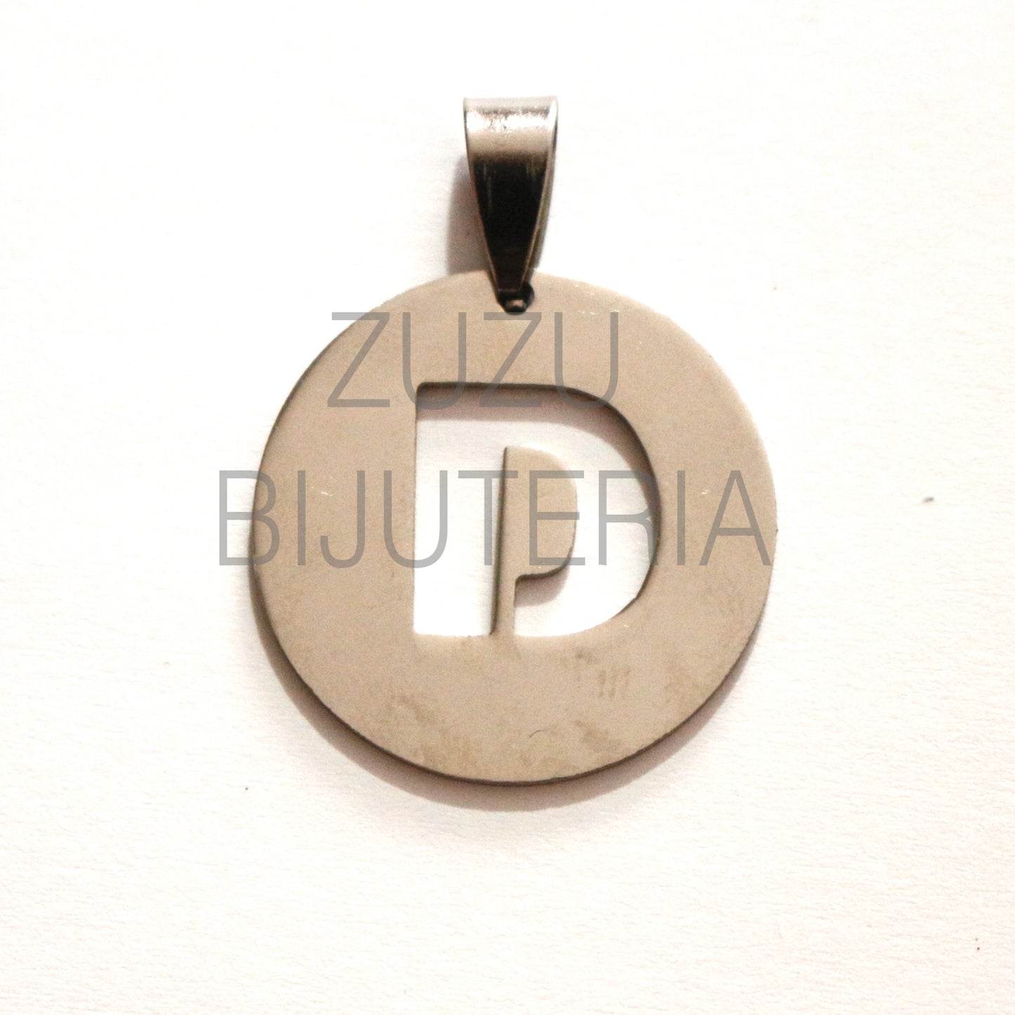 Medalha Letra - Aço Inox