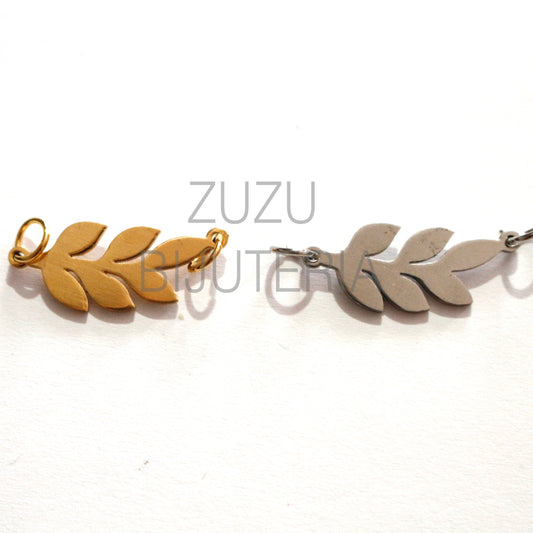 Pendente/Entremeio Folha - Aço Inox