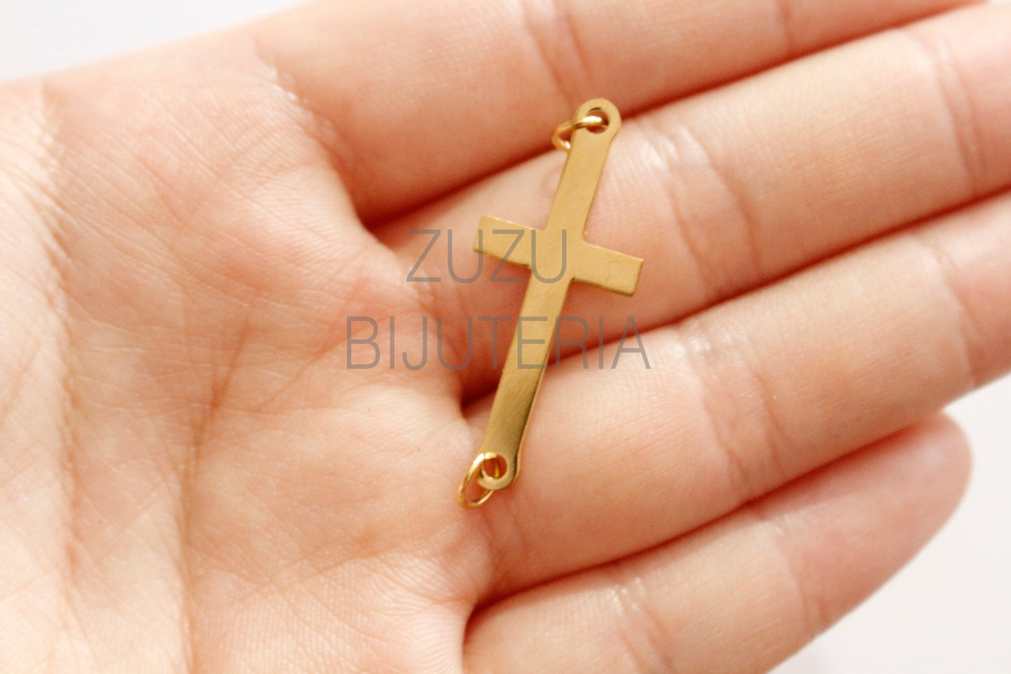 Cross Pendant / Inset - Stainless Steel